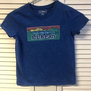 Ll Bean Size 5/6 Blue Tee